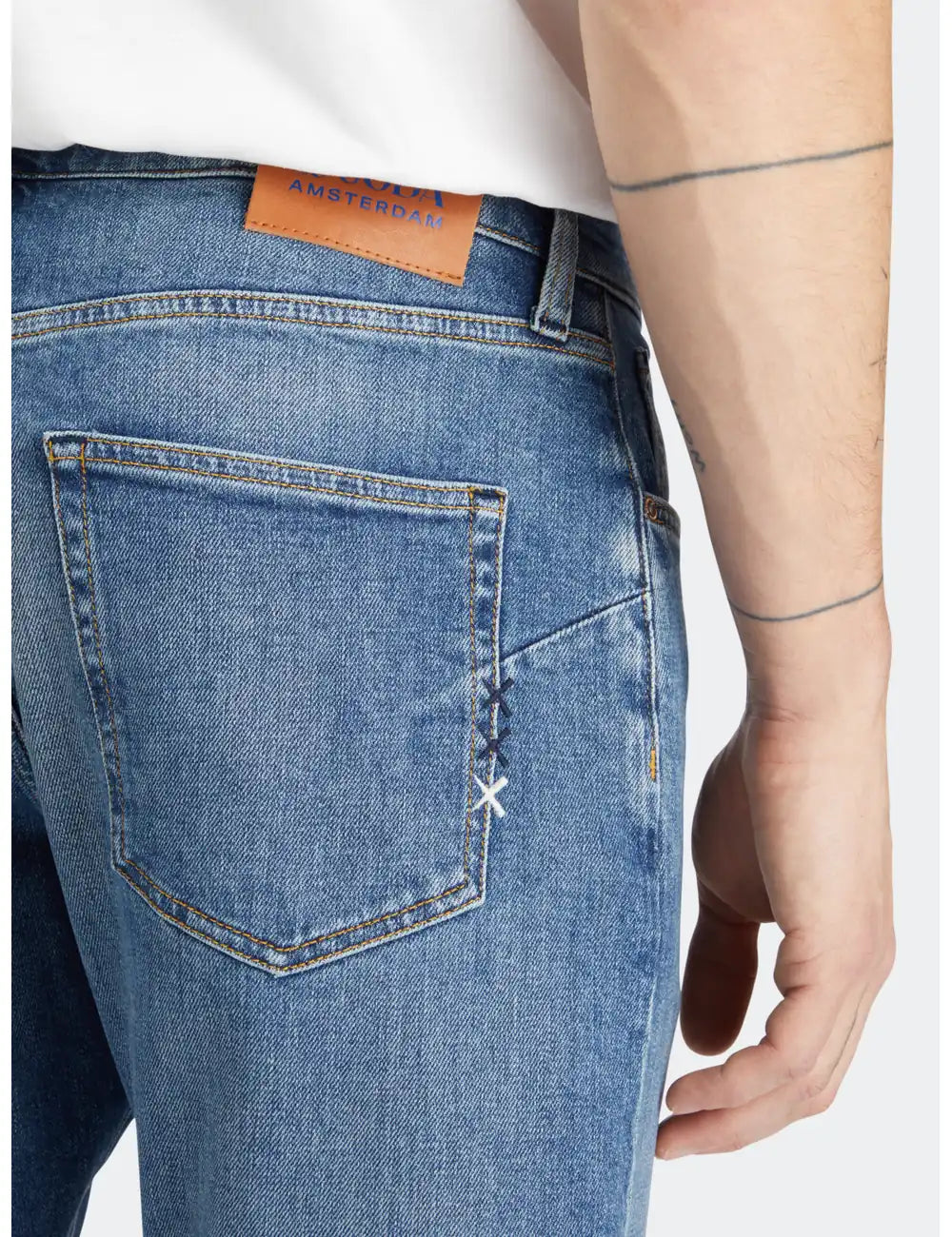 Straight Fit Jeans flat lay back view by Scotch & Soda