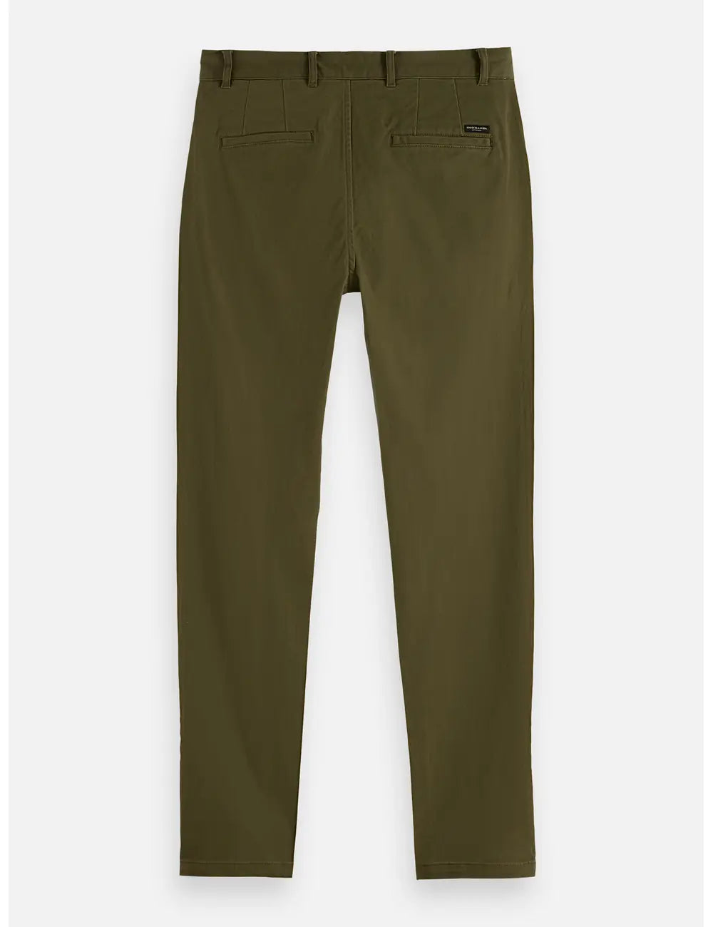 Core - Stuart - Stretch Cotton Chino back view showing fit and finish by Scotch & Soda