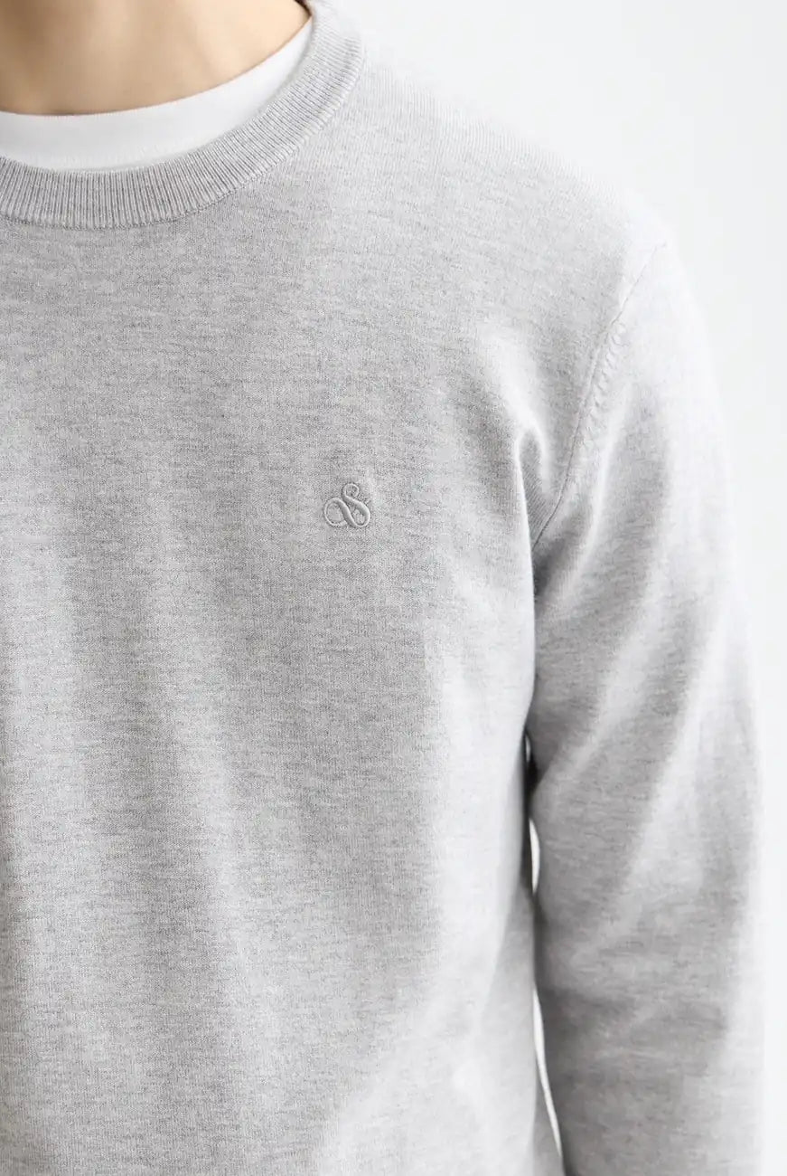 Viscose Pullover Crewneck detail view by Scotch & Soda