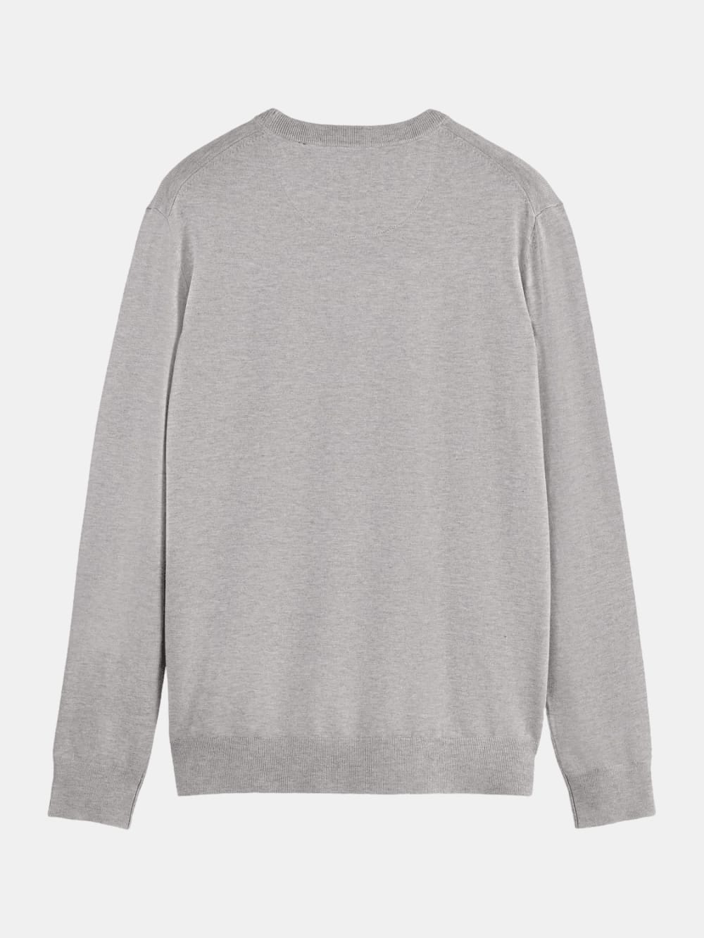 core-viscose-pullover-crewneck-light-pastel-grey back view by Scotch & Soda