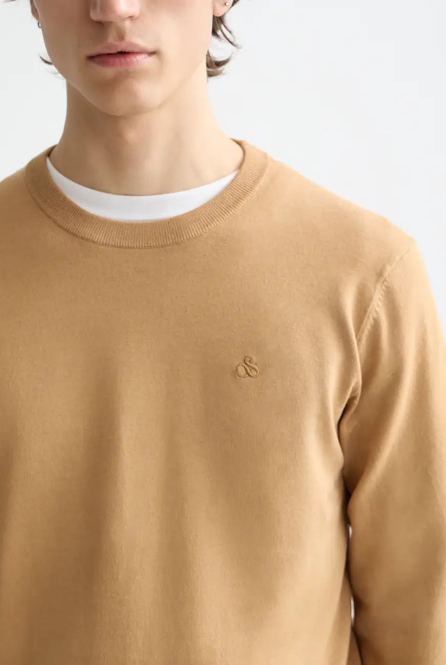 Viscose Pullover Crewneck detail view by Scotch & Soda