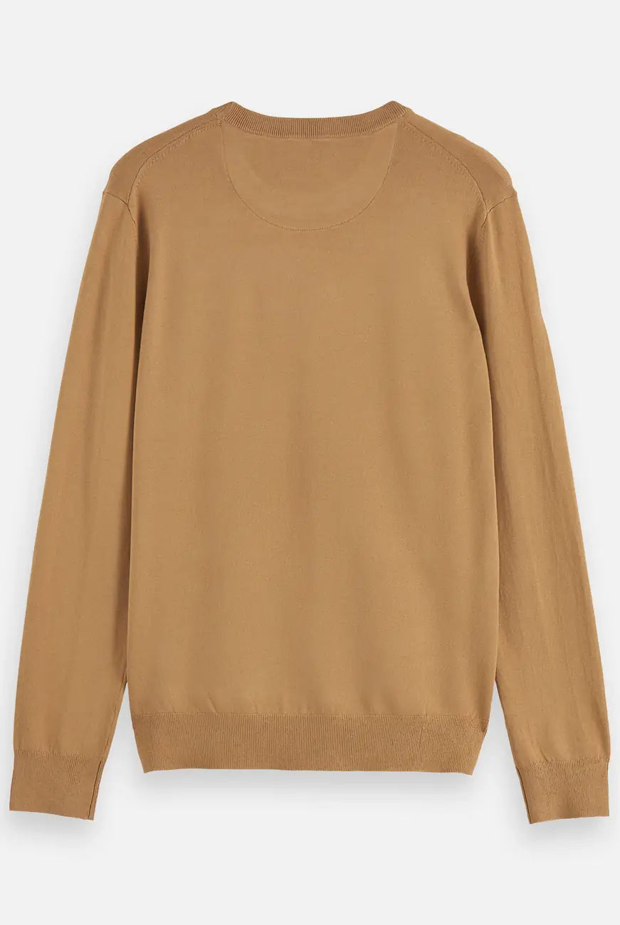 Viscose Pullover Crewneck flat lay back view by Scotch & Soda