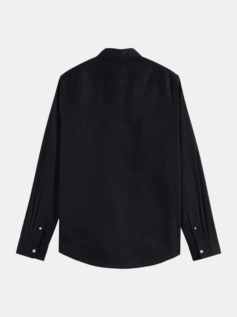 core-poplin-solid-black back view by Scotch & Soda