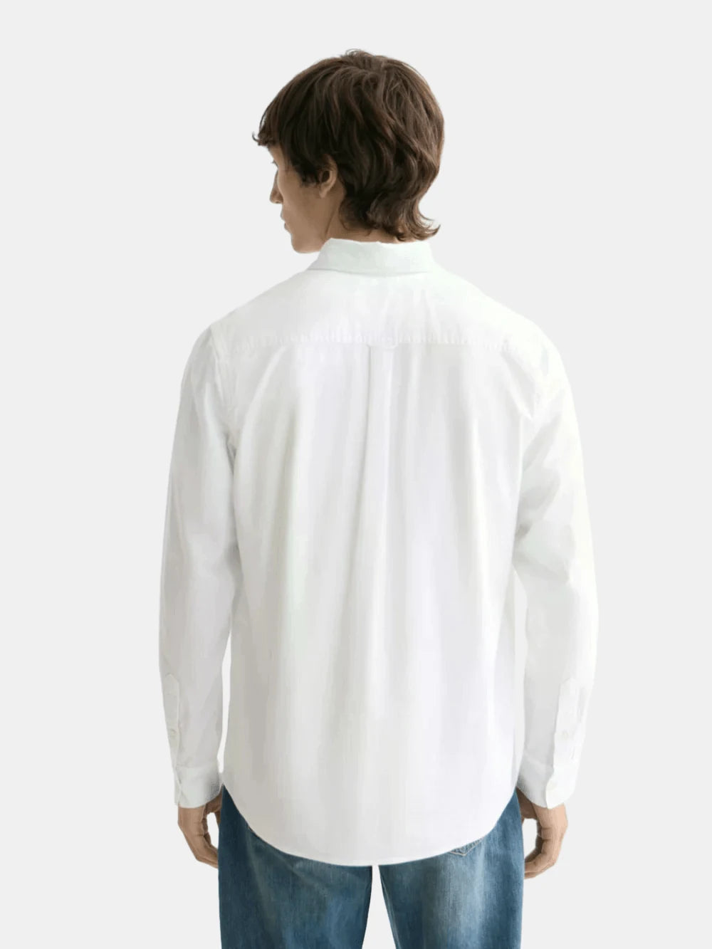 core-oxford-solid-white-traditional back view by Scotch & Soda