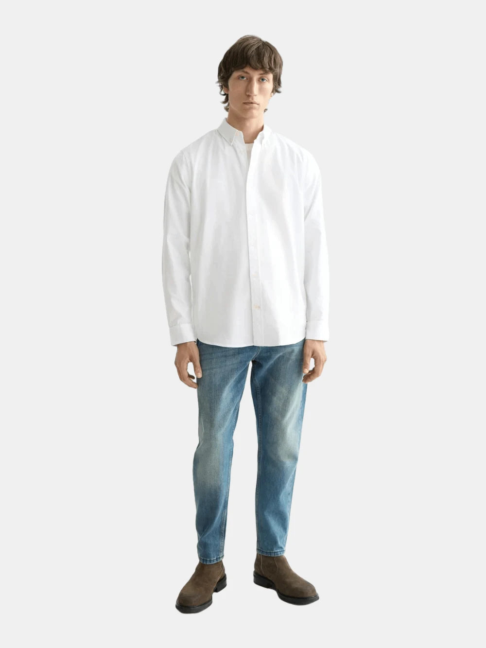 Core - Oxford Solid (White Traditional) - Scotch & Soda