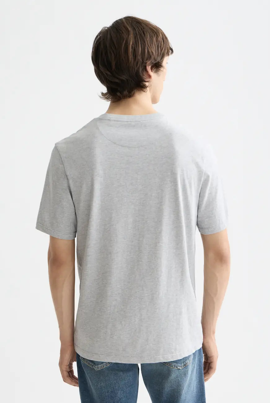 Logo T Shirt detail shot showing fabric and craftsmanship by Scotch & Soda