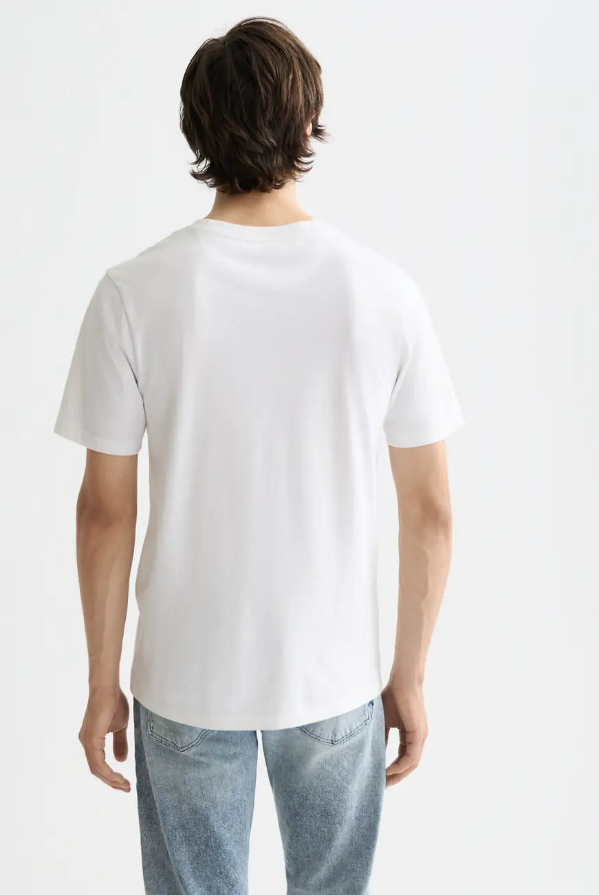 Logo T Shirt detail shot showing fabric and craftsmanship by Scotch & Soda