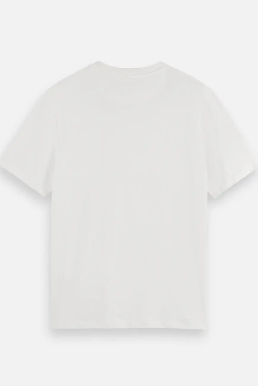 Logo T Shirt flat lay back view by Scotch & Soda