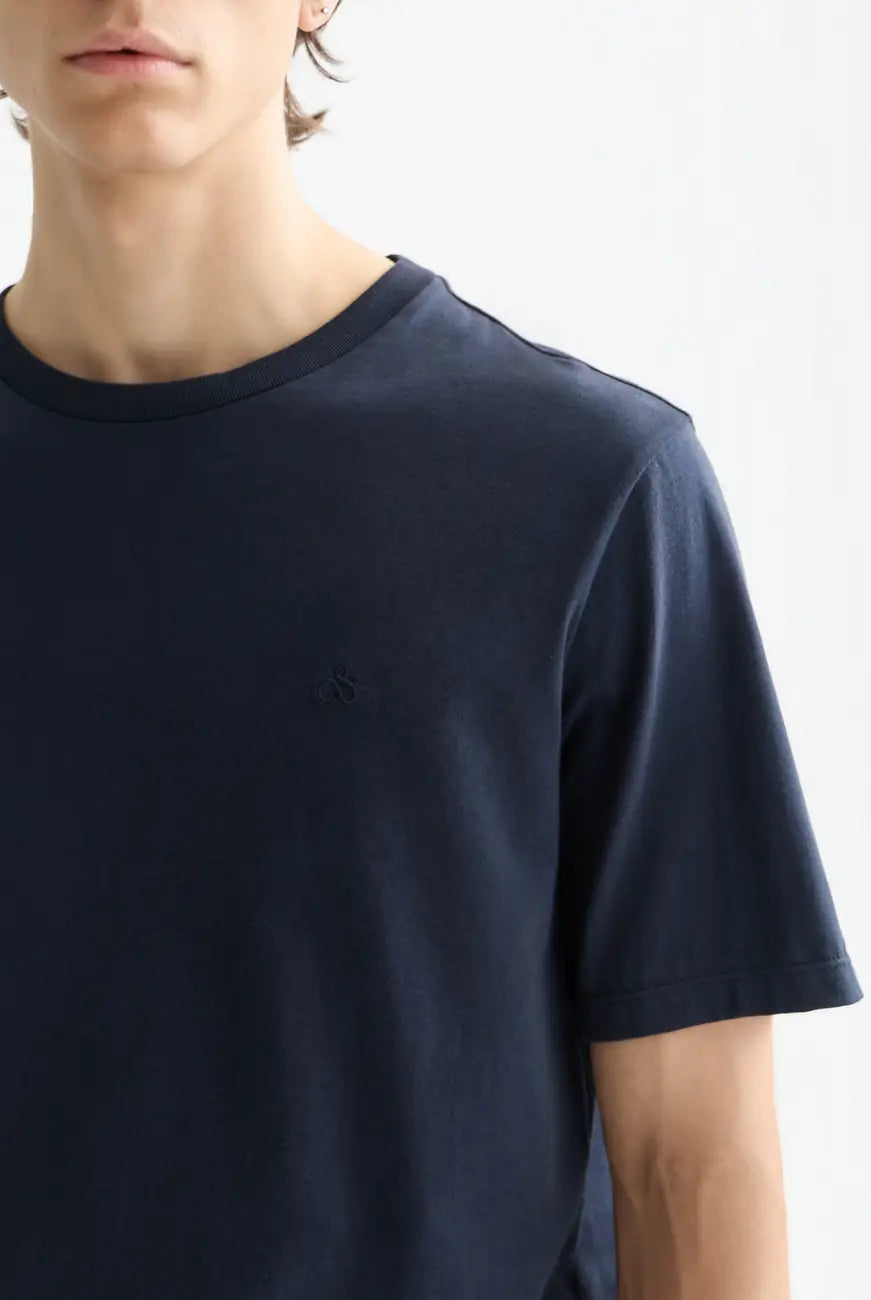 Logo T Shirt detail shot showing fabric and craftsmanship by Scotch & Soda