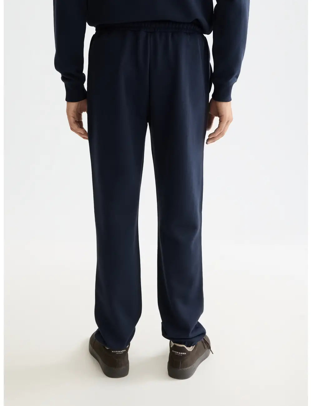 Logo Sweatpant detail shot showing fabric and craftsmanship by Scotch & Soda