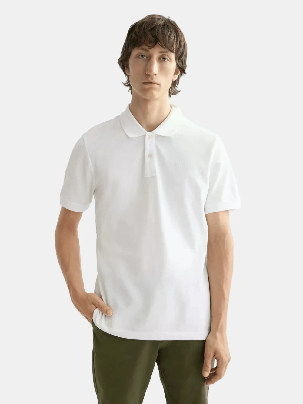 logo-pique-polo front view by Scotch & Soda