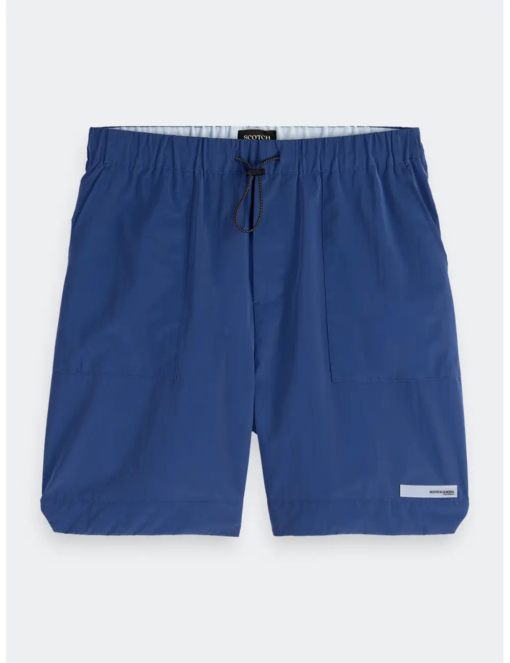 Technical Nylon Shorts flat lay front view by Scotch & Soda