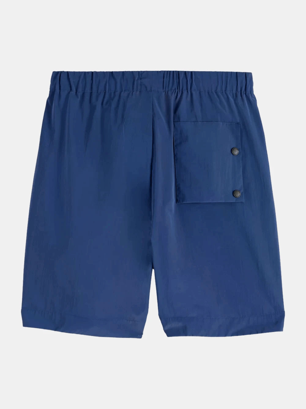 Fave - Technical Nylon Bermuda Short (Navy) back view showing fit and finish by Scotch & Soda