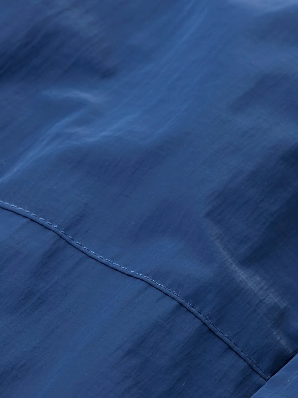 Fave - Technical Nylon Bermuda Short (Navy) detail shot of fabric and craftsmanship by Scotch & Soda