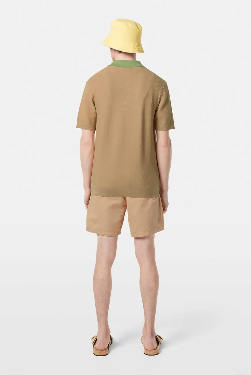 Knitted Polo Shirt detail shot showing fabric and craftsmanship by Scotch & Soda