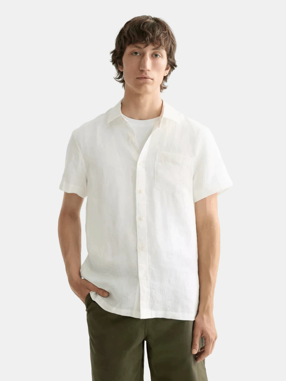 core-linen-shirt front view by Scotch & Soda