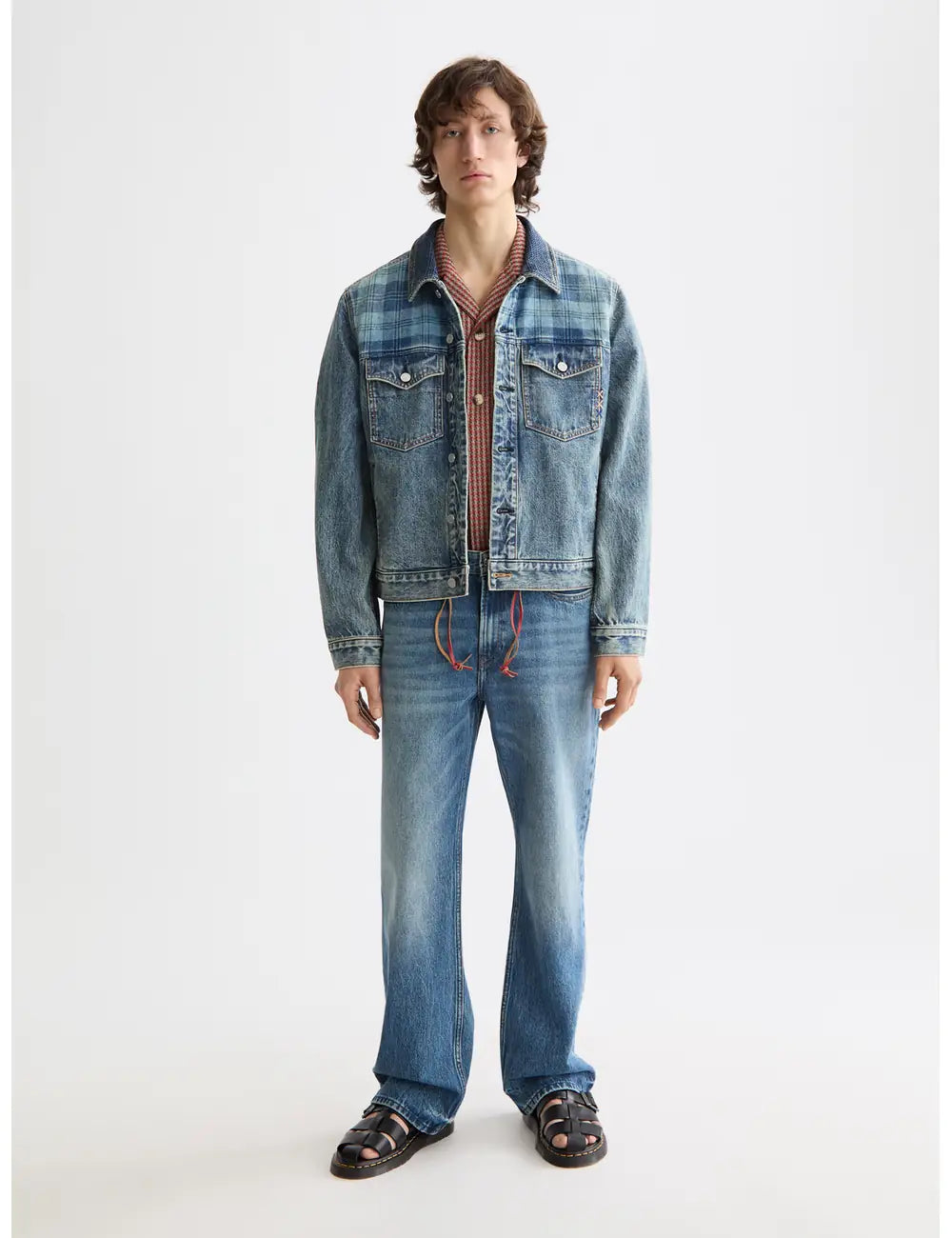 Denim Trucker Jacket full model shot showing overall fit by Scotch & Soda
