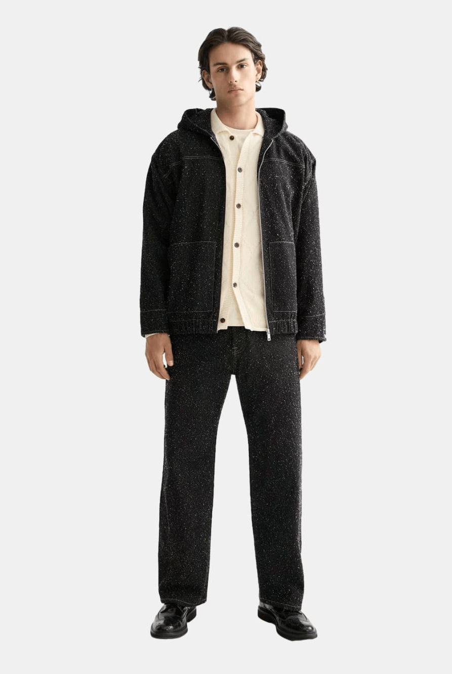 Hooded Denim Jacket — Black Snow - Scotch & Soda