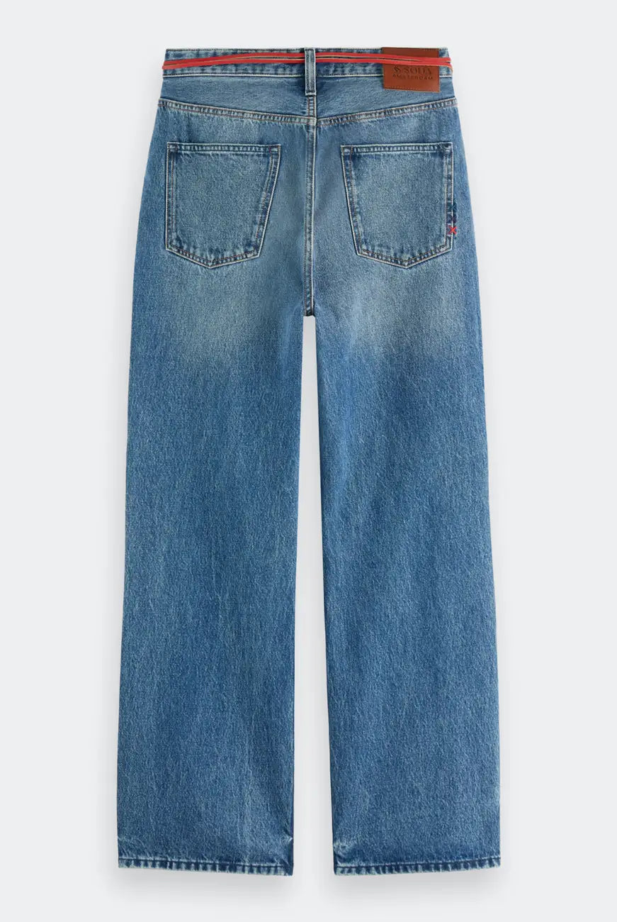 Beat Bootcut Jeans flat lay back view by Scotch & Soda