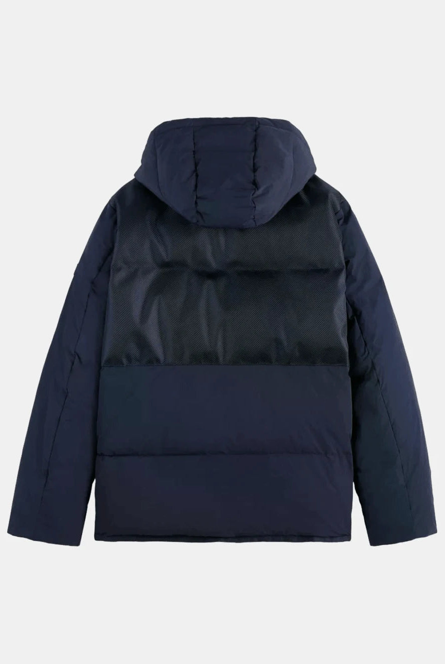 hooded-puffer-jacket back view by Scotch & Soda