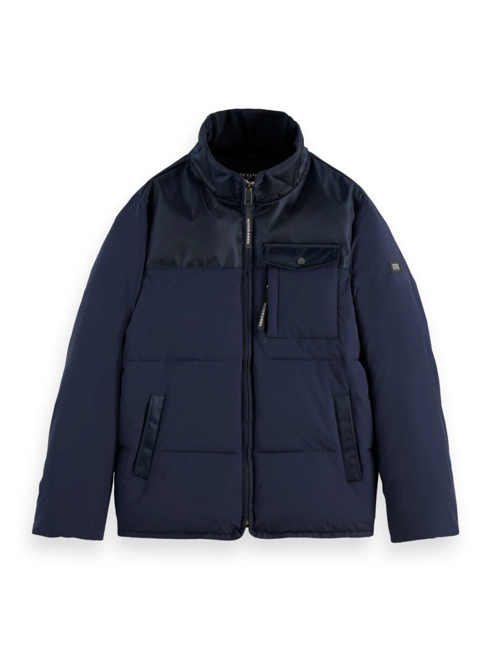 hooded-puffer-jacket detail view by Scotch & Soda
