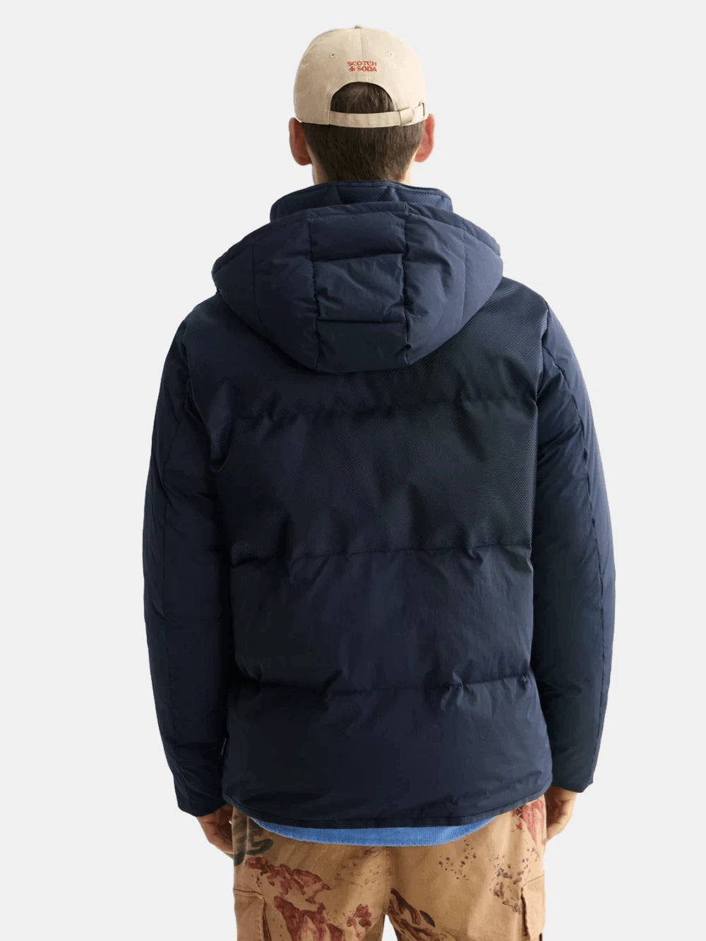 hooded-puffer-jacket back view by Scotch & Soda