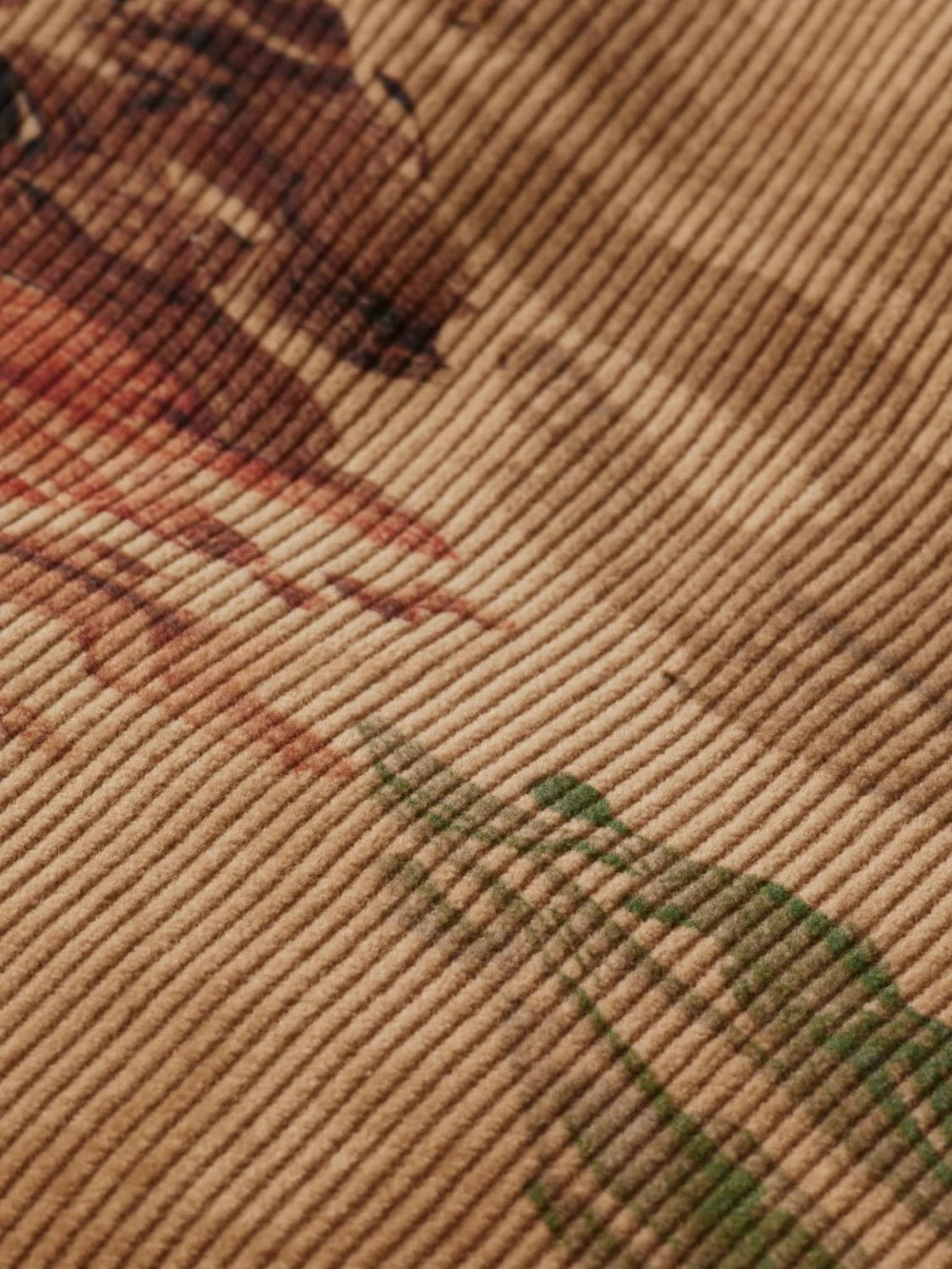 Mountain Print Corduroy Puffer detail shot of fabric and craftsmanship by Scotch & Soda