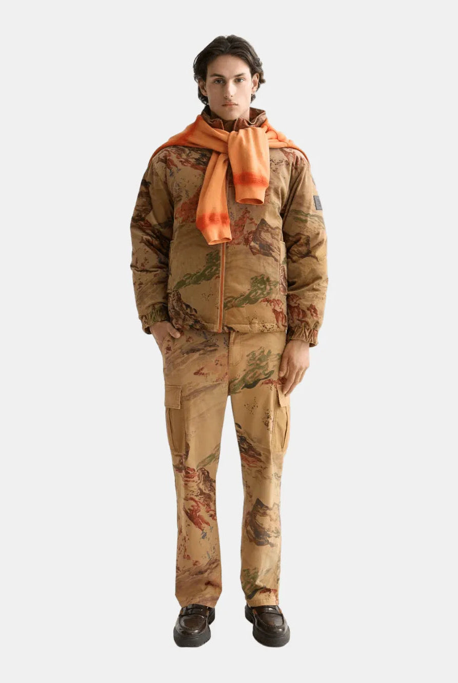 Mountain Print Corduroy Puffer - Scotch & Soda