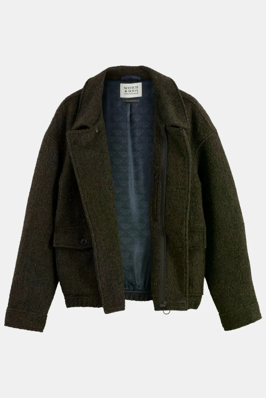 short-wool-coat back view by Scotch & Soda