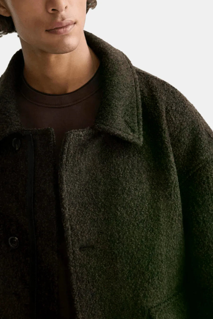 short-wool-coat detail shot by Scotch & Soda