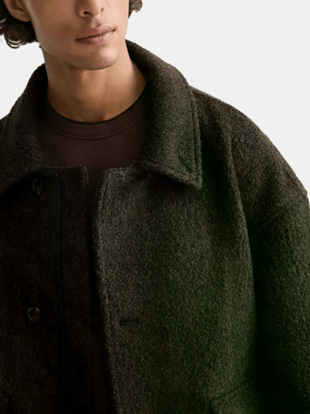 short-wool-coat detail shot by Scotch & Soda
