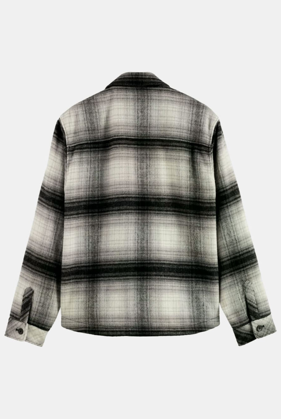check-overshirt back view by Scotch & Soda
