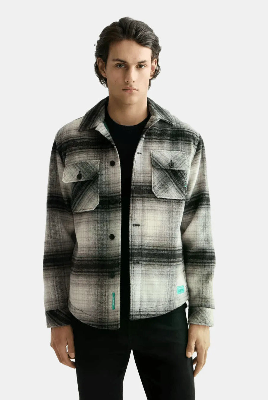 check-overshirt front view by Scotch & Soda