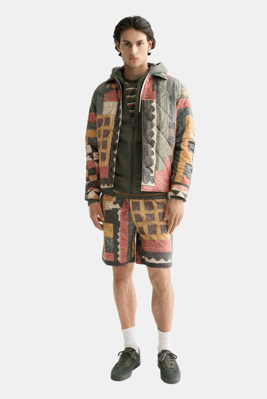 Patchwork Mountain Print Overshirt - Scotch & Soda