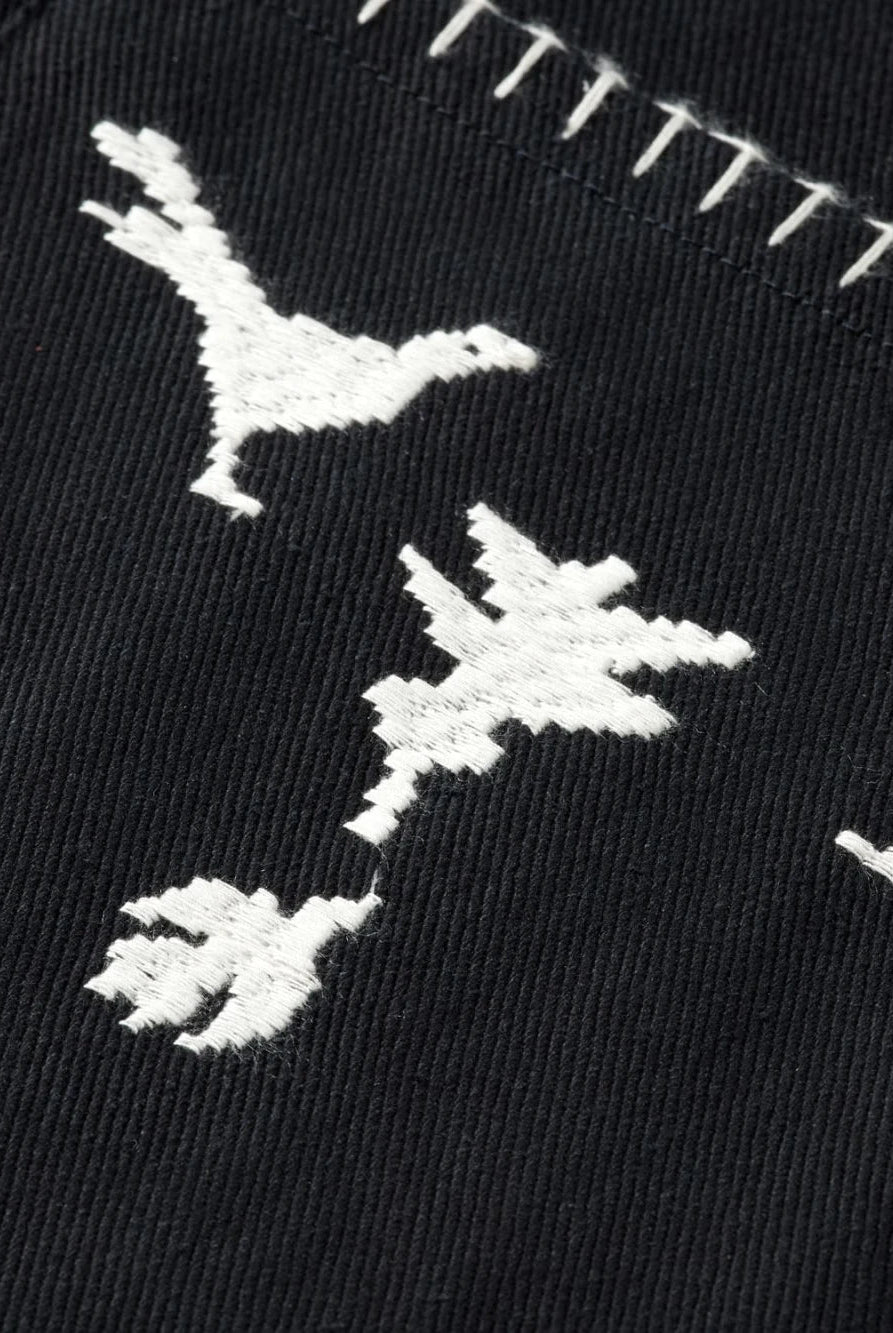 embroidered-cotton-blend-worker-jacket detail shot by Scotch & Soda