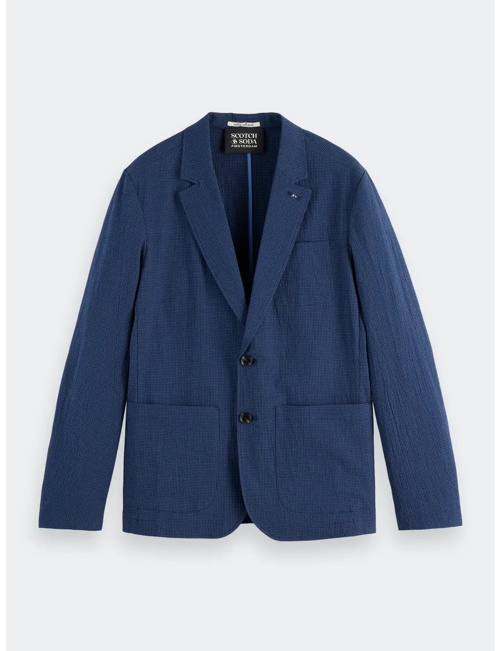 Seersucker Blazer flat lay front view by Scotch & Soda