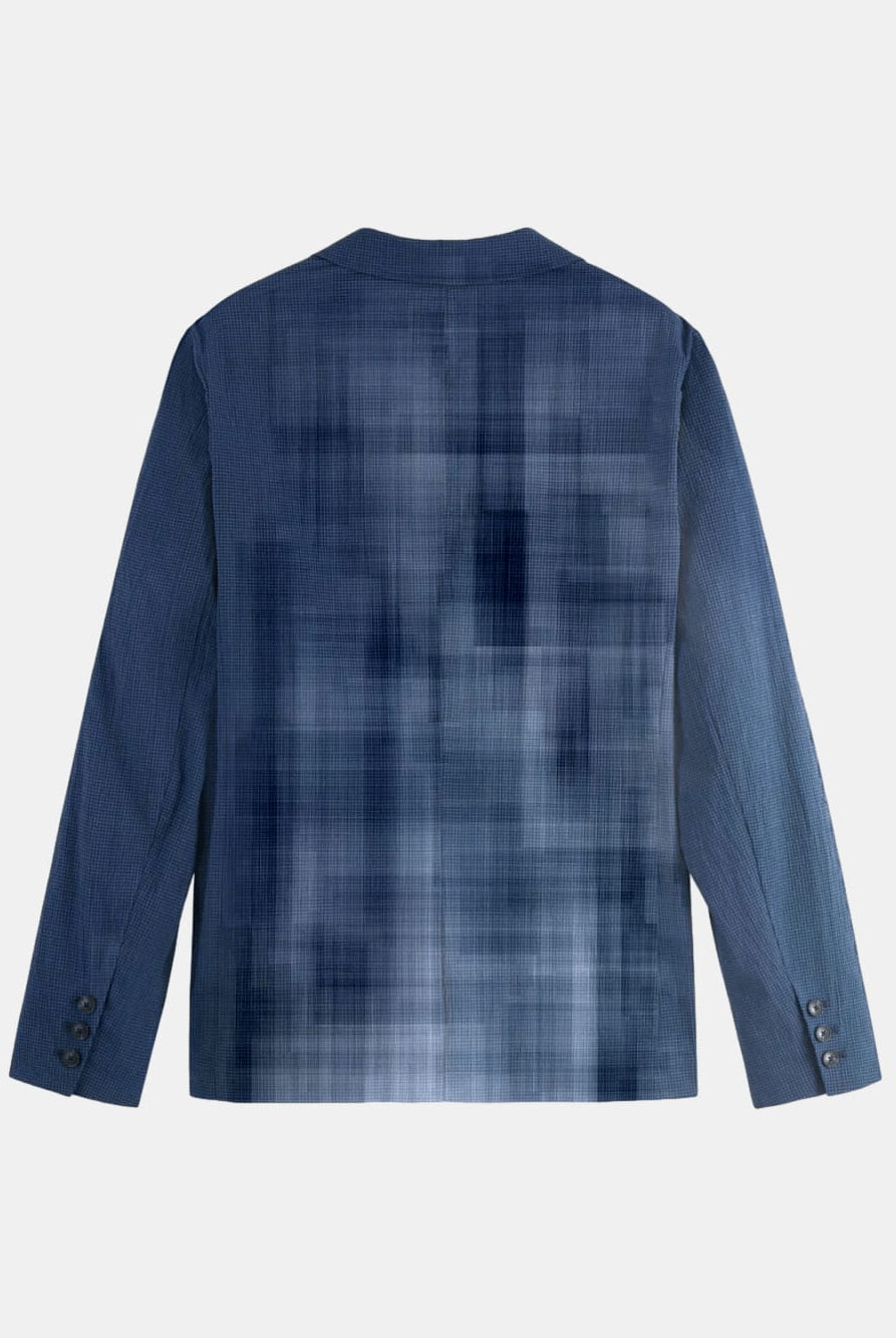 regular-fit-unconstructed-cotton-blend-seersucker-blazer detail view by Scotch & Soda