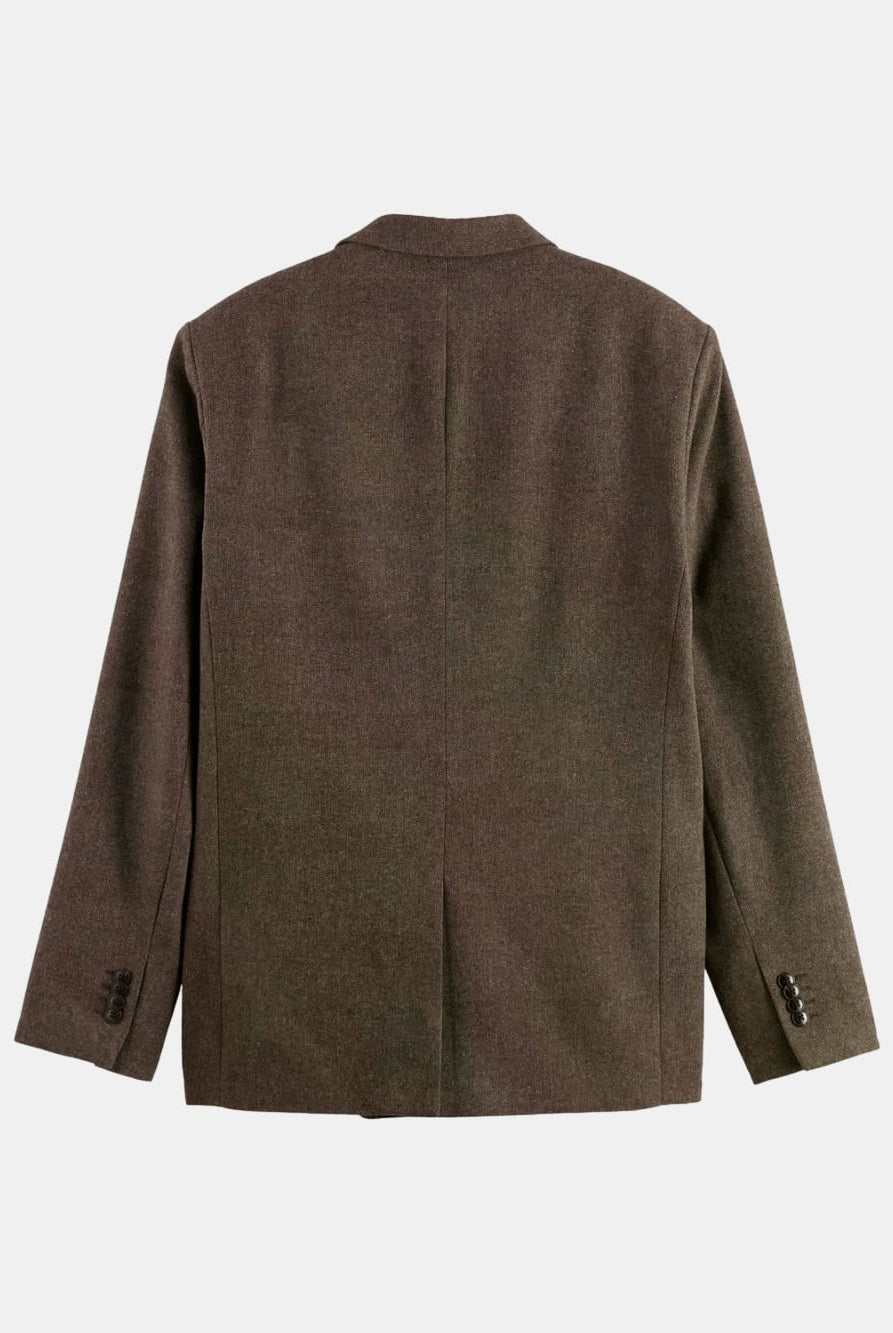 yarn-dyed-wool-blend-relaxed-fit-blazer back view by Scotch & Soda