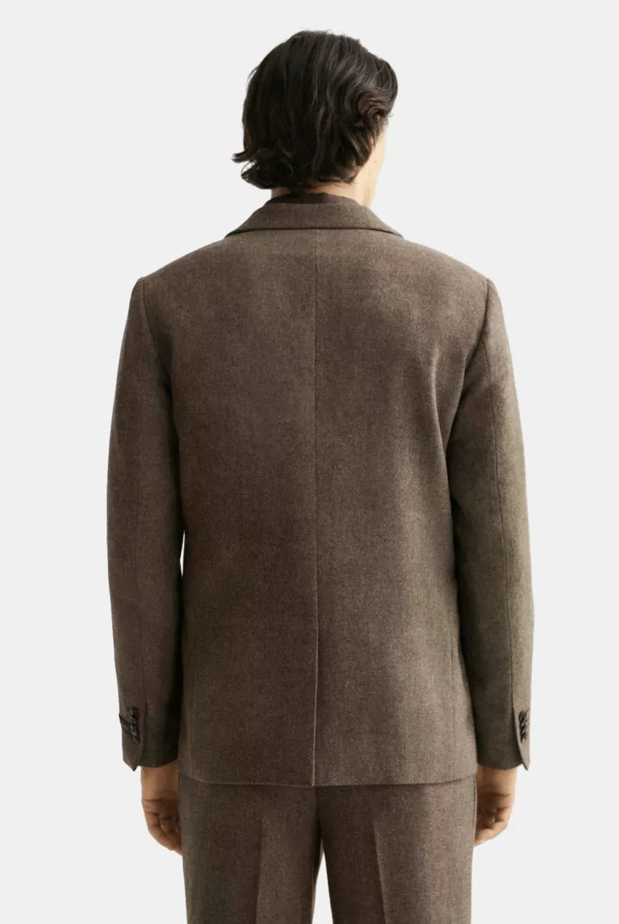 yarn-dyed-wool-blend-relaxed-fit-blazer back view by Scotch & Soda