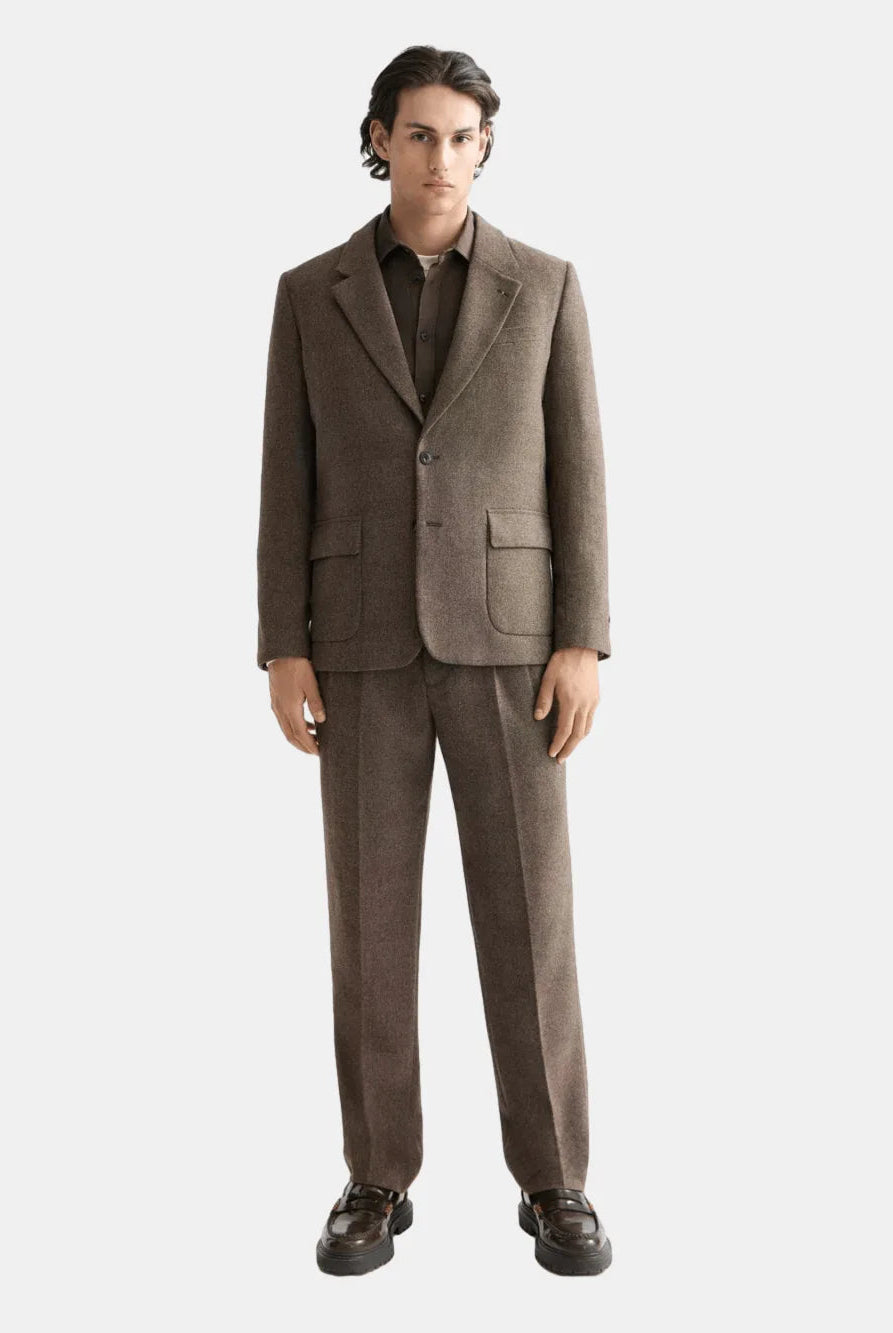 Yarn-Dyed Wool Blend Relaxed Fit Blazer - Scotch & Soda