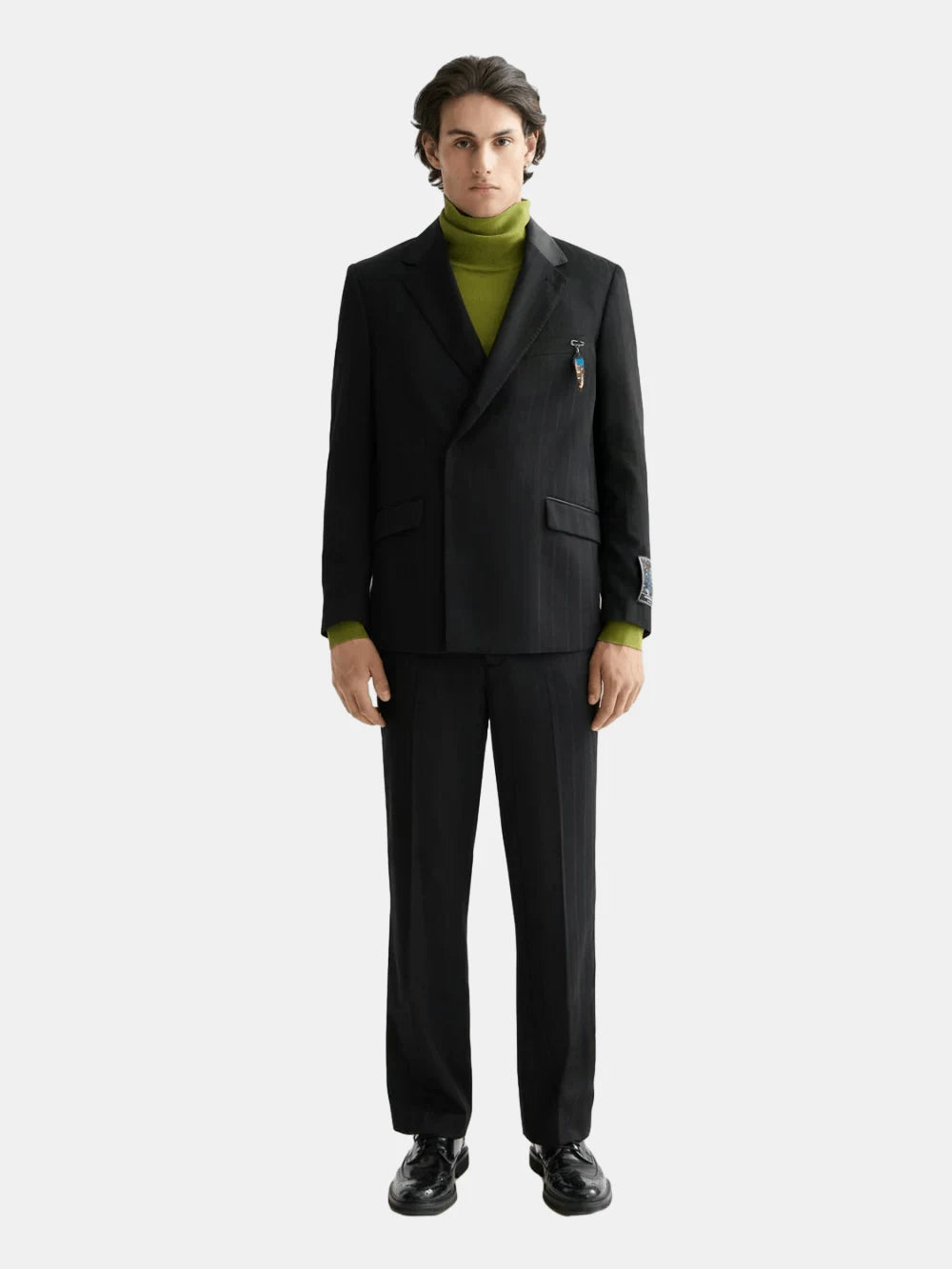 Festive Double-Breasted Structured Stripe Relaxed Fit Blazer - Scotch & Soda