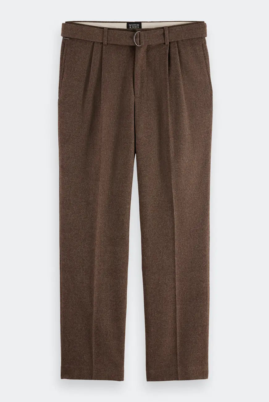 Wool Blend Chino flat lay front view by Scotch & Soda
