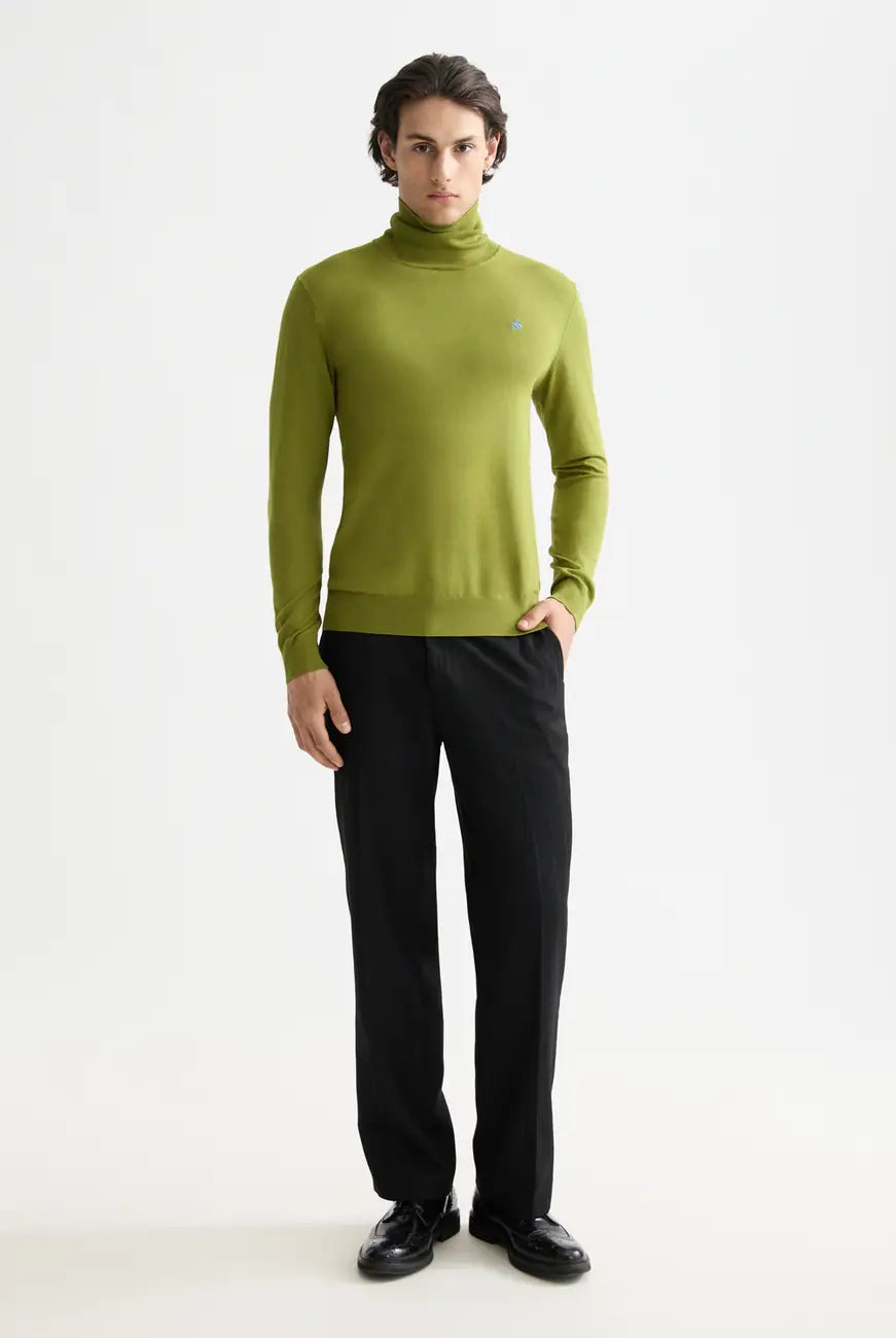 Stripe Chino Pants full model shot showing overall fit by Scotch & Soda