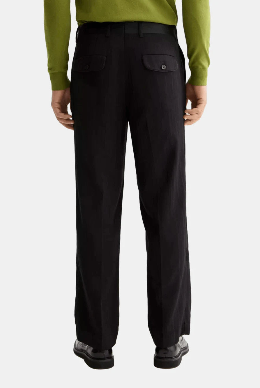 sateen-trimmed-structure-stripe-relaxed-straight-chino back view by Scotch & Soda