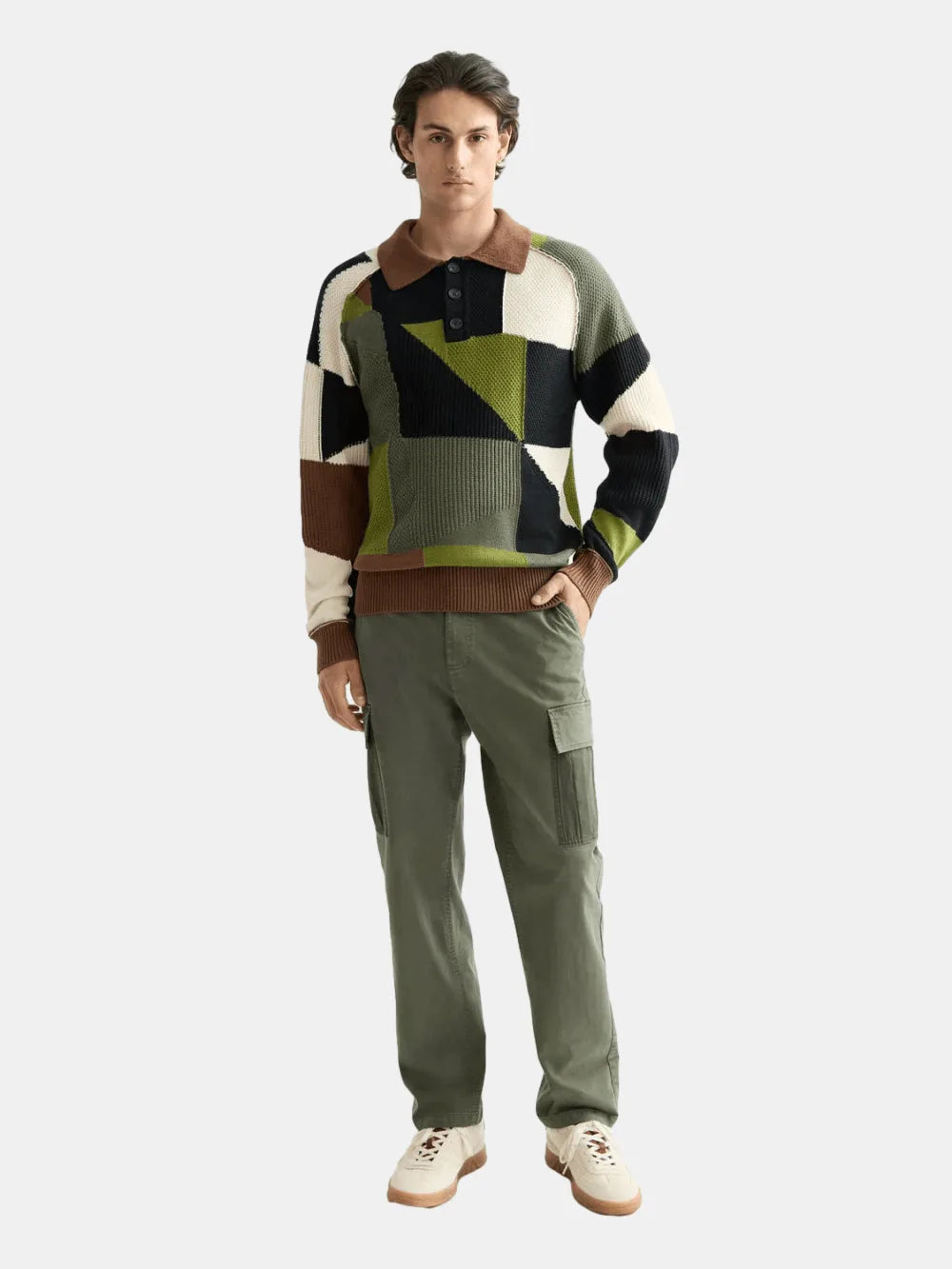 Garment-Dyed Cotton Blend Loose Tapered Cargo - Scotch & Soda