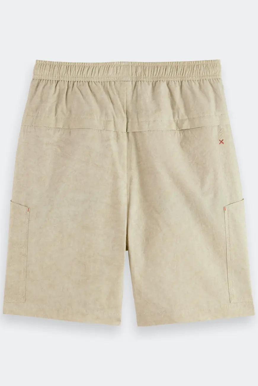 Washed Nylon Blend Poplin flat lay back view by Scotch & Soda