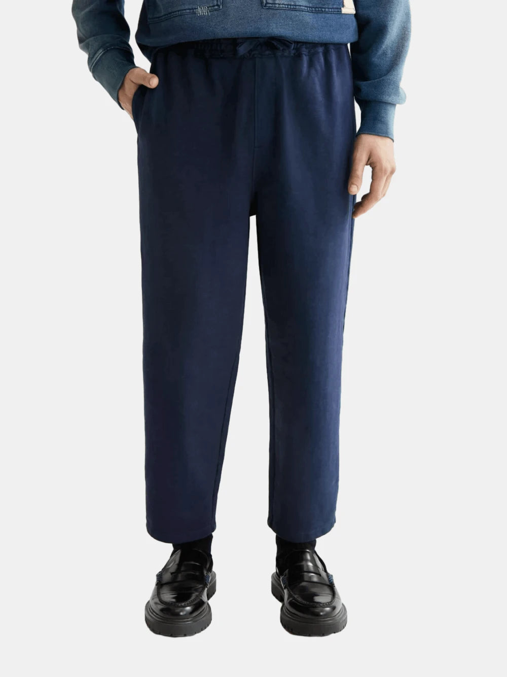 seasonal-core-3-crosses-garment-dye-sweatpants front view by Scotch & Soda