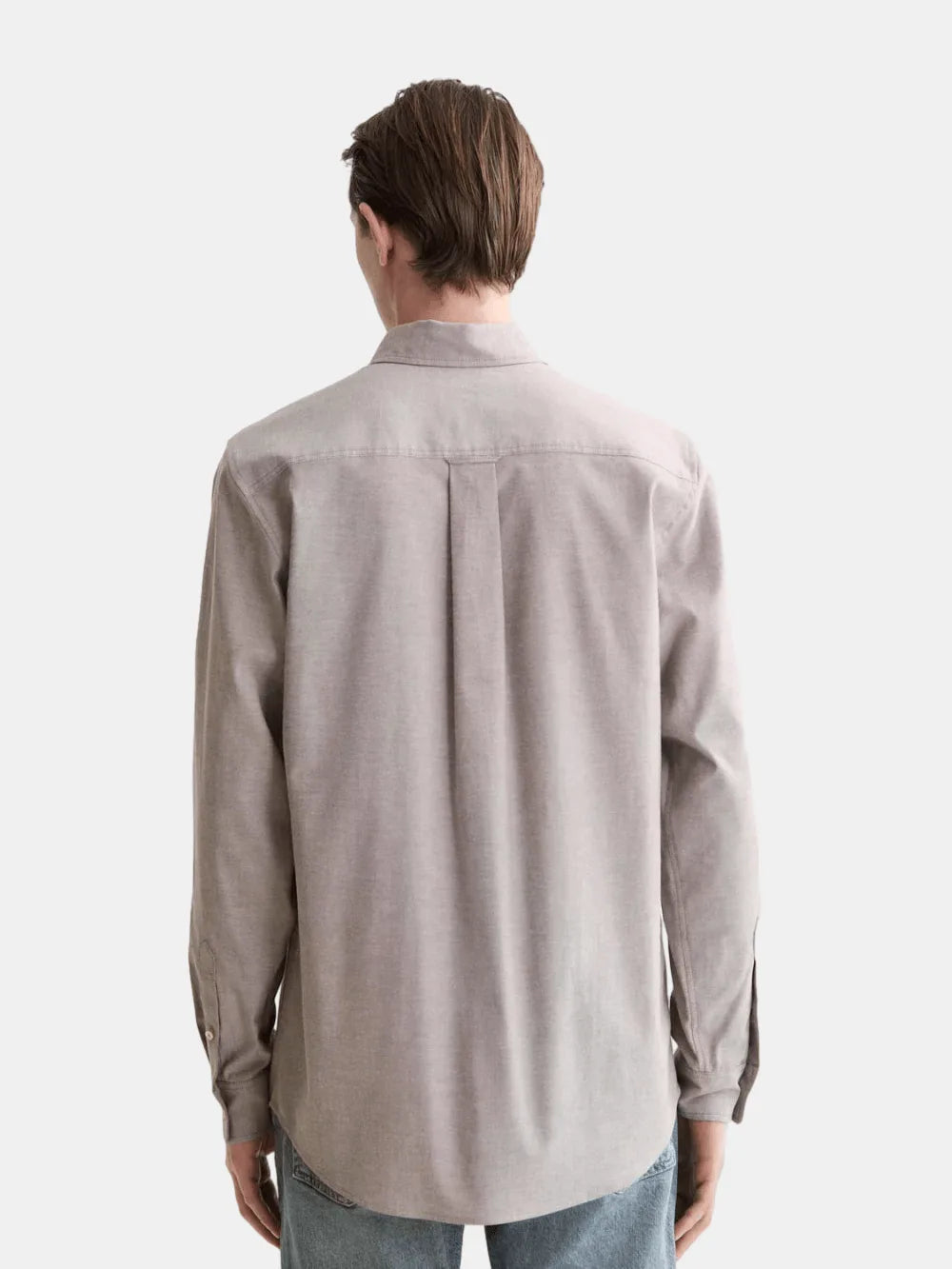 seasonal-core-solid-regular-fit-oxford-shirt back view by Scotch & Soda