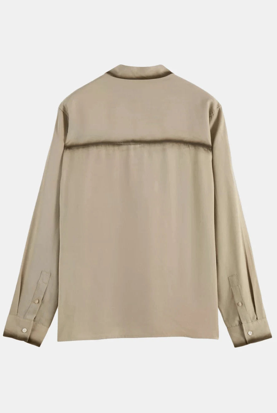 relaxed-fit-tencel-shirt back view by Scotch & Soda