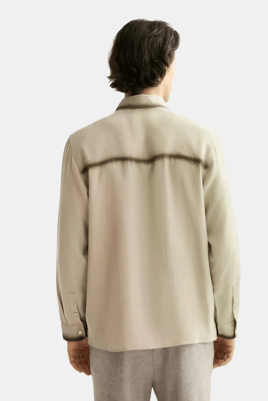 relaxed-fit-tencel-shirt back view by Scotch & Soda